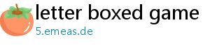 letter boxed game